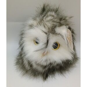 5x5" Aurora World Luxe Aderyn Grey Gray White Plush Owl B3
